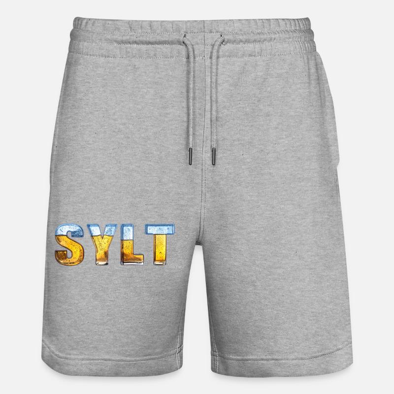 Sylt et glace - Short de jogging bio TRAINER Stanley/Stella unisexe - gris chiné