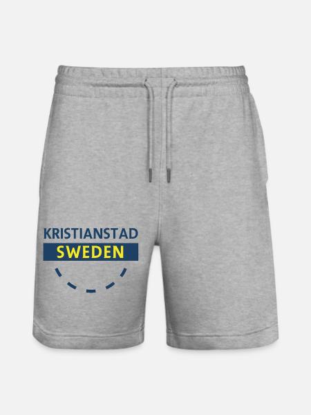 Kristianstad Schweden Stadtschild - Stanley/Stella Unisex Bio Joggingshorts Trainer  - Grau meliert