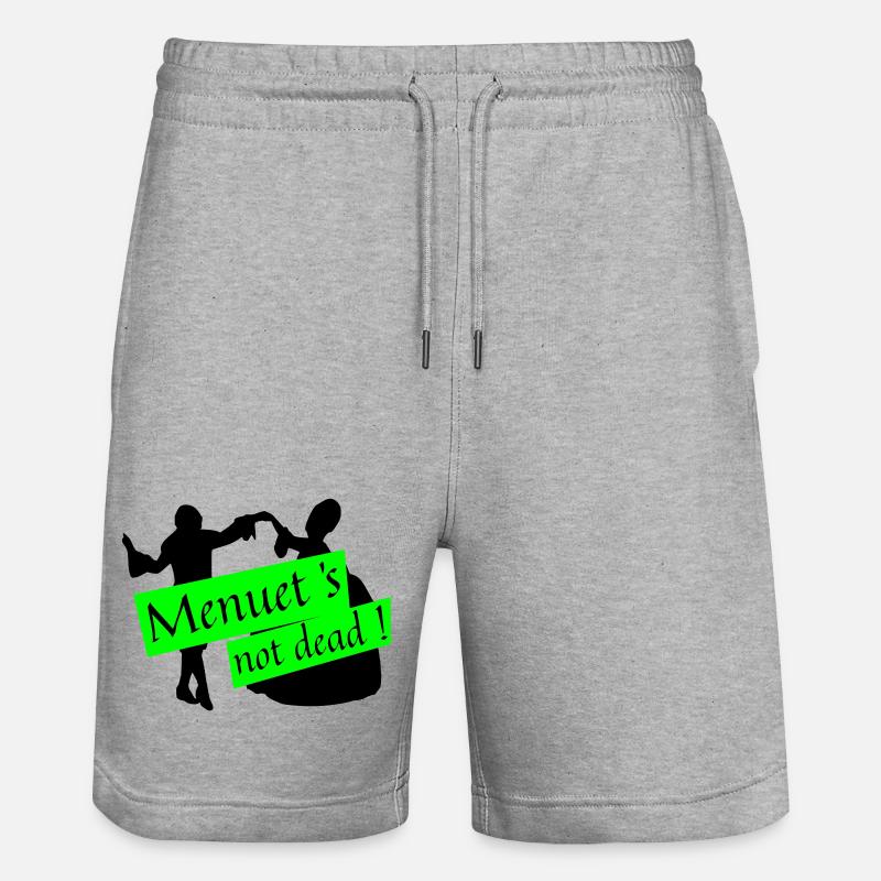 Menuet n’est pas mort - Short de jogging bio TRAINER Stanley/Stella unisexe - gris chiné