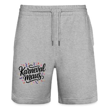 Carnival Mouse Confetti Costume Carnival - Stanley/Stella Trainer Unisex Organic Jogging Shorts - heather grey - Front - Nik (191cm) & Marisol (170cm)