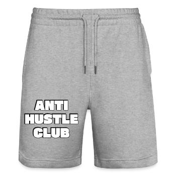 Club anti-agitation - Short de jogging bio TRAINER Stanley/Stella unisexe - gris chiné - Devant - Nik (191cm) & Marisol (170cm)