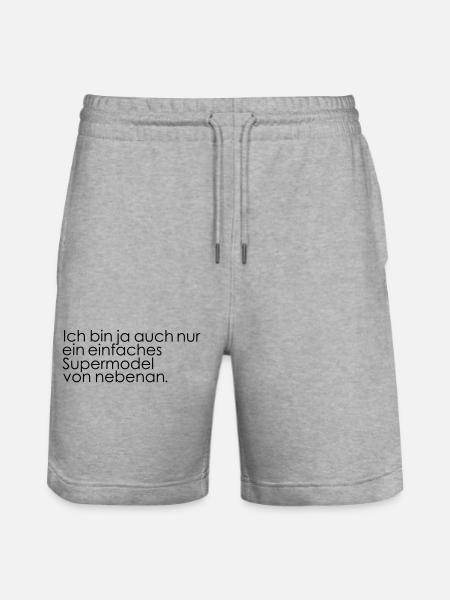Supermodel next door - Stanley/Stella Trainer Unisex Organic Jogging Shorts - heather grey