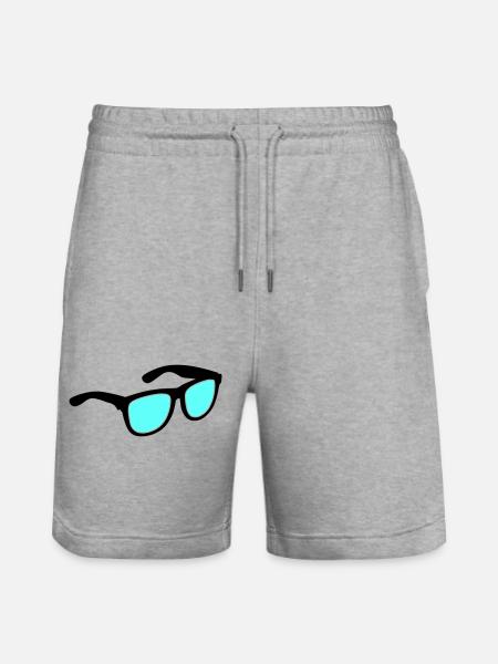 Glasses Sunglasses - Stanley/Stella Trainer Unisex Organic Jogging Shorts - heather grey