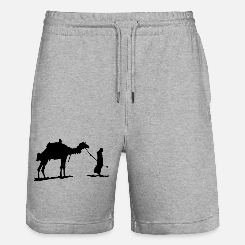 Bédouin - Short de jogging bio TRAINER Stanley/Stella unisexe - gris chiné