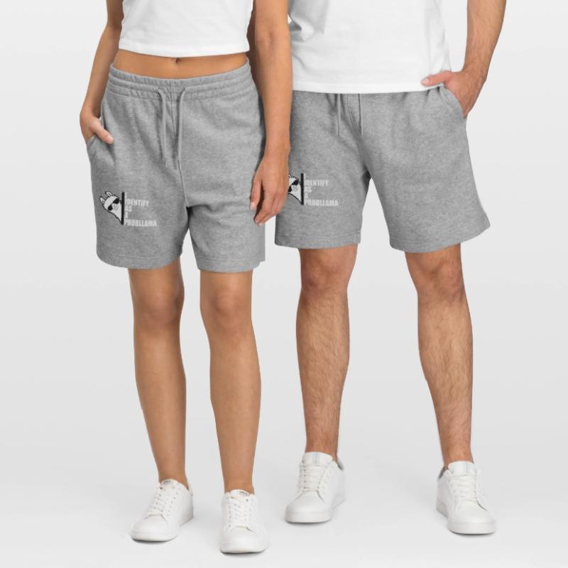 I Identify As A Probllama Cool Lama Problem Spruch Stanley/Stella Unisex Bio Joggingshorts Trainer 