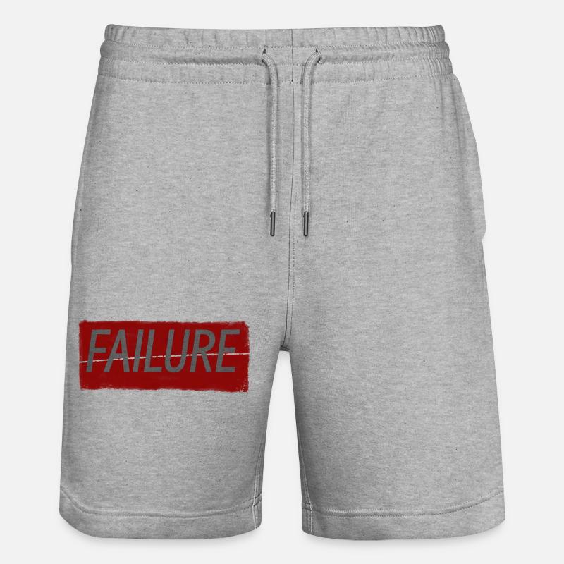 FAILURE - Short de jogging bio TRAINER Stanley/Stella unisexe - gris chiné