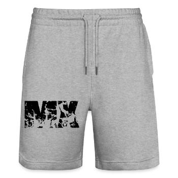 Classic MX Motocross Design – Power & Style - Stanley/Stella Trainer Unisex Organic Jogging Shorts - heather grey - Front - Nik (191cm) & Marisol (170cm)