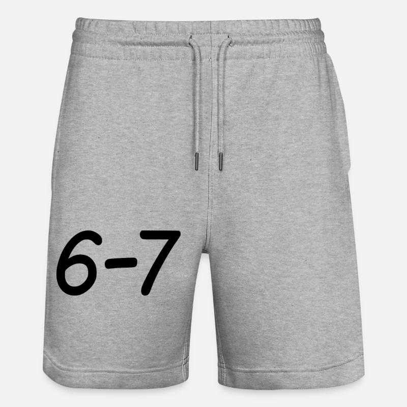 67 - Short de jogging bio TRAINER Stanley/Stella unisexe - gris chiné