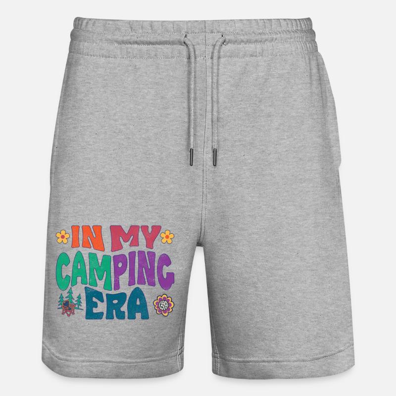 À l’époque du camping - Short de jogging bio TRAINER Stanley/Stella unisexe - gris chiné