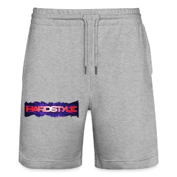 Hardstyle Neon Burst Logo - Short de jogging bio TRAINER Stanley/Stella unisexe - gris chiné - Devant - Nik (191cm) & Marisol (170cm)