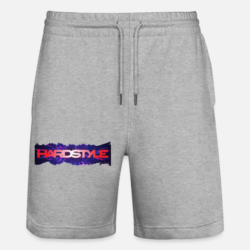 Hardstyle Neon Burst Logo - Short de jogging bio TRAINER Stanley/Stella unisexe - gris chiné