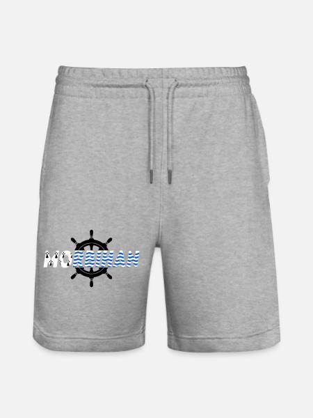 Morbihan - Stanley/Stella Unisex Bio Joggingshorts Trainer - Grau meliert
