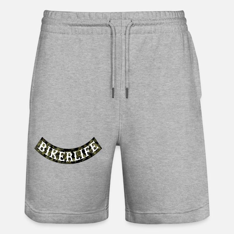 Bannière de camouflage Bikerlife - Short de jogging bio TRAINER Stanley/Stella unisexe - gris chiné