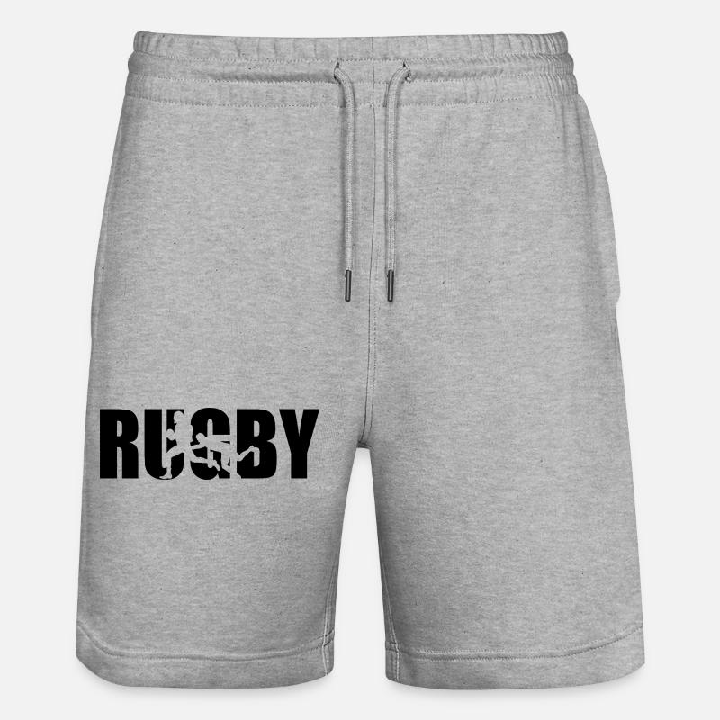 Klassisches Rugby Design – Stärke & Teamgeist - Short de jogging bio TRAINER Stanley/Stella unisexe - gris chiné