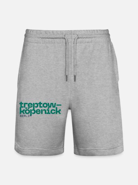 Treptow Köpenick Berlin - Beautiful simple design - Stanley/Stella Trainer Unisex Organic Jogging Shorts - heather grey