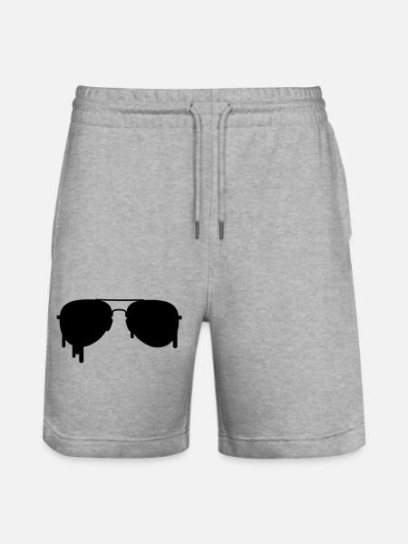 Pilot Brille - Stanley/Stella Unisex Bio Joggingshorts Trainer - Grau meliert