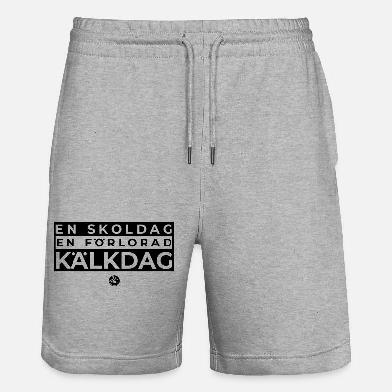 RG SKOLDAG2 - Short de jogging bio TRAINER Stanley/Stella unisexe - gris chiné