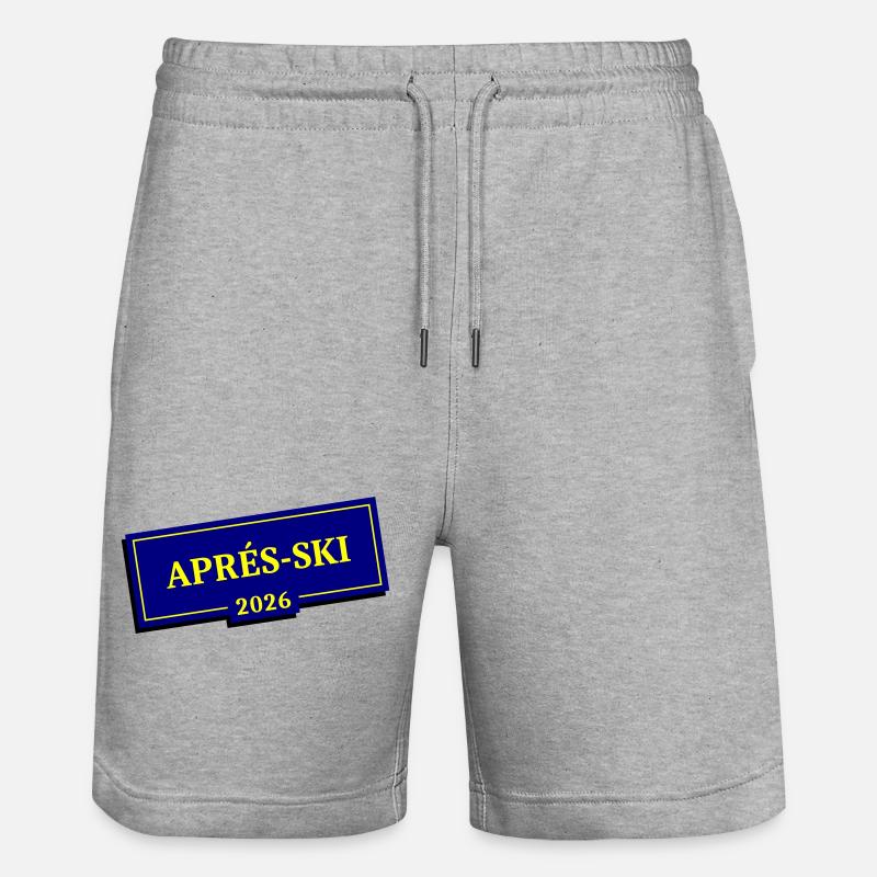 Après-ski 2026 - Short de jogging bio TRAINER Stanley/Stella unisexe - gris chiné