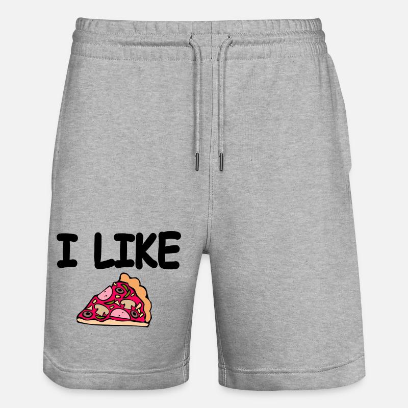Pizza - Short de jogging bio TRAINER Stanley/Stella unisexe - gris chiné