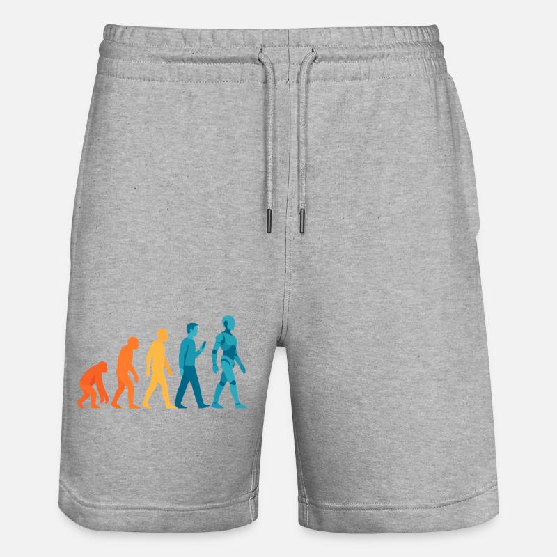 Évolution vers le contour du robot - Short de jogging bio TRAINER Stanley/Stella unisexe - gris chiné