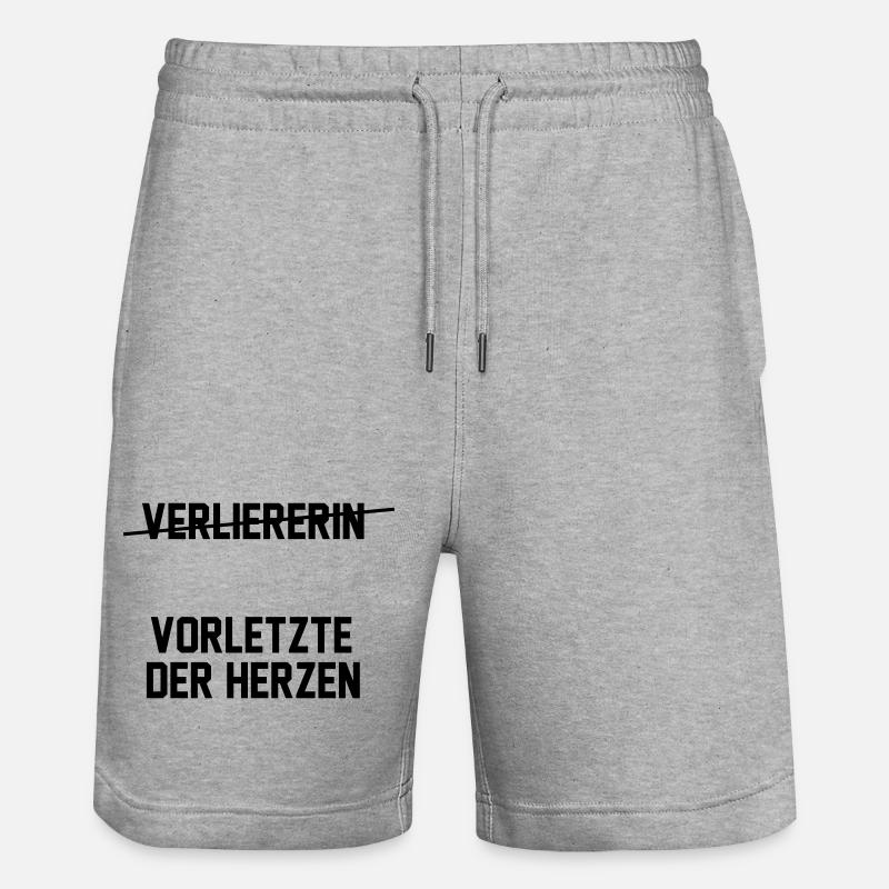 L’avant-dernier des cœurs - Short de jogging bio TRAINER Stanley/Stella unisexe - gris chiné