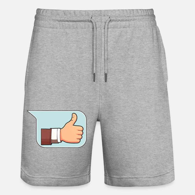 Feu vert - Short de jogging bio TRAINER Stanley/Stella unisexe - gris chiné