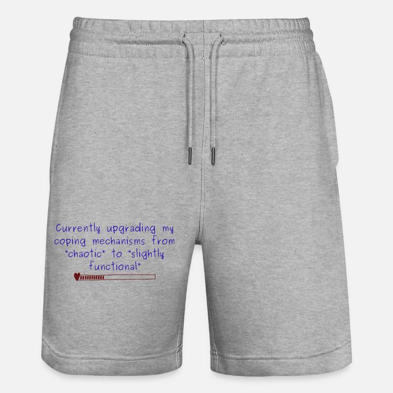 Conception d’adaptation chaotique à légèrement fonctionnelle - Short de jogging bio TRAINER Stanley/Stella unisexe - gris chiné