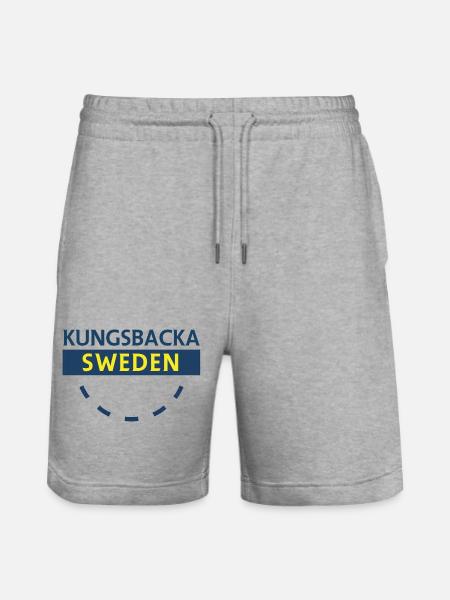 Nordic blue-and-yellow sign inspiration - Stanley/Stella Trainer Unisex Organic Jogging Shorts - heather grey