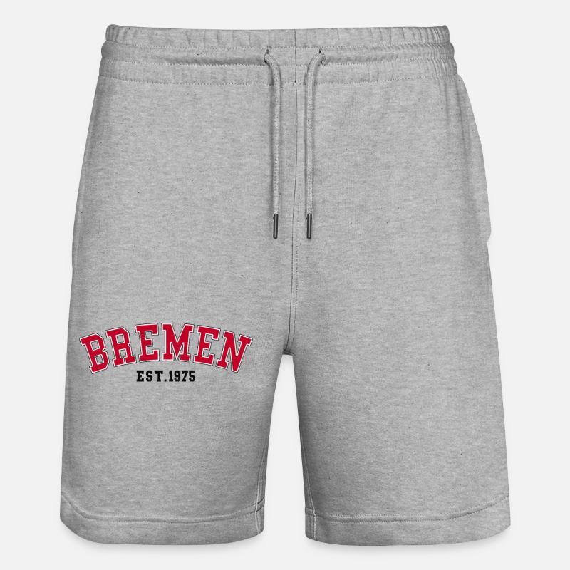 Brême Est. 1975 - Short de jogging bio TRAINER Stanley/Stella unisexe - gris chiné