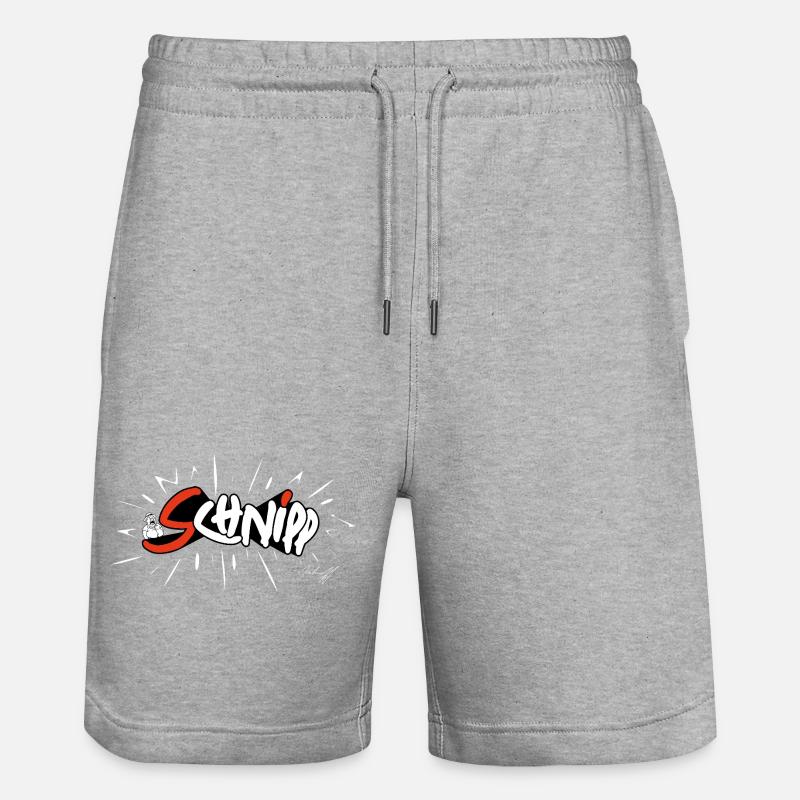 Sweat à capuche Schnipp - Short de jogging bio TRAINER Stanley/Stella unisexe - gris chiné