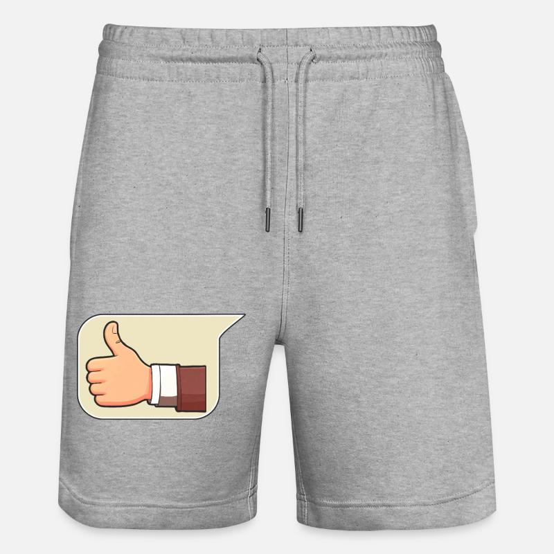 Feu vert - Short de jogging bio TRAINER Stanley/Stella unisexe - gris chiné