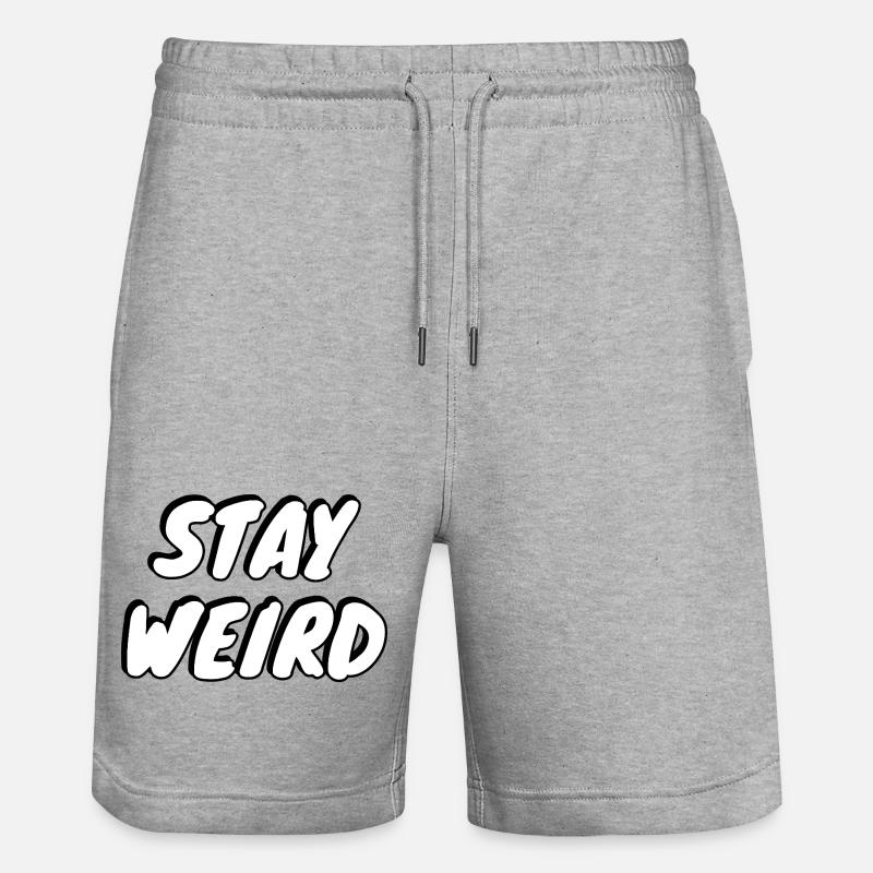 reste bizarre - Short de jogging bio TRAINER Stanley/Stella unisexe - gris chiné