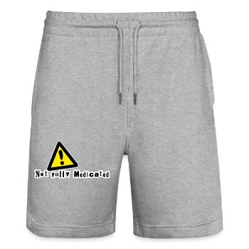 Pas complètement médicamenté - Short de jogging bio TRAINER Stanley/Stella unisexe - gris chiné - Devant - Nik (191cm) & Marisol (170cm)