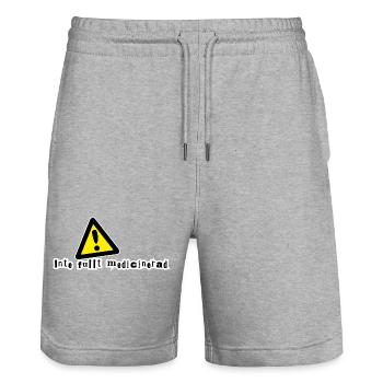 Pas complètement médicamenté - Short de jogging bio TRAINER Stanley/Stella unisexe - gris chiné - Devant - Nik (191cm) & Marisol (170cm)