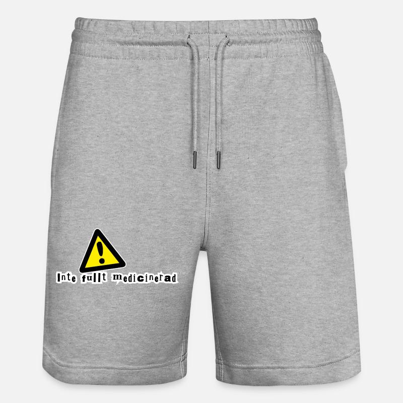 Pas complètement médicamenté - Short de jogging bio TRAINER Stanley/Stella unisexe - gris chiné