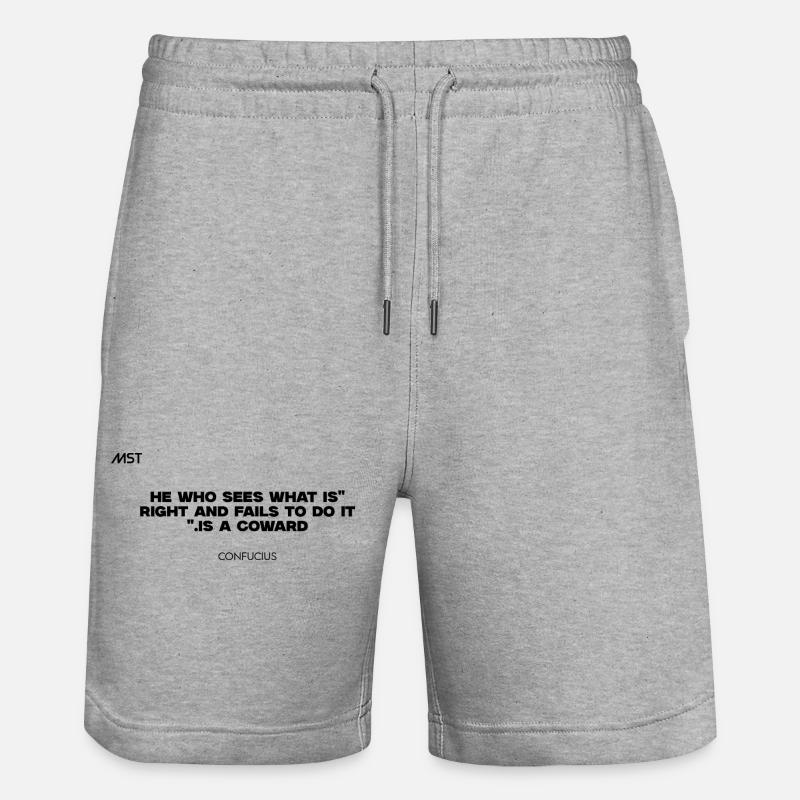 MsteRockTv - Short de jogging bio TRAINER Stanley/Stella unisexe - gris chiné