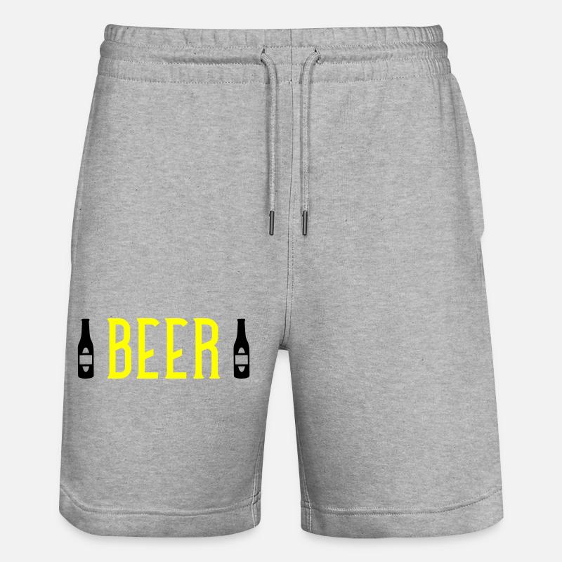 Bière - Short de jogging bio TRAINER Stanley/Stella unisexe - gris chiné