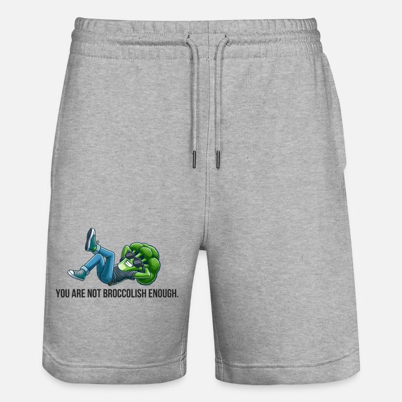 Vous n’êtes pas assez brocolique - Short de jogging bio TRAINER Stanley/Stella unisexe - gris chiné