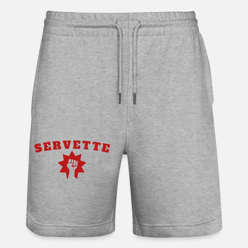 Servette - Short de jogging bio TRAINER Stanley/Stella unisexe - gris chiné