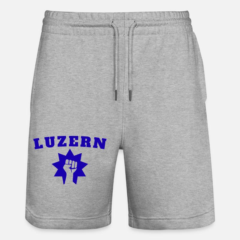 Luzerne - Short de jogging bio TRAINER Stanley/Stella unisexe - gris chiné