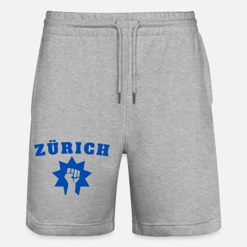 Zurich - Short de jogging bio TRAINER Stanley/Stella unisexe - gris chiné