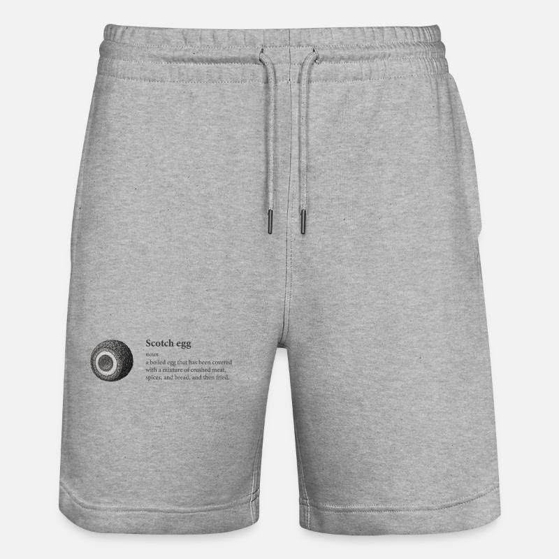 Scotch Egg Dictionnaire Art Tee - Short de jogging bio TRAINER Stanley/Stella unisexe - gris chiné