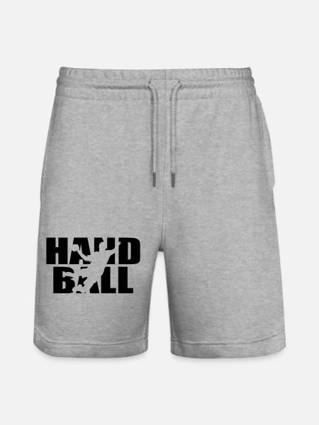 Klassisches Handball Design – Teamgeist & Power - Short de jogging bio TRAINER Stanley/Stella unisexe - gris chiné