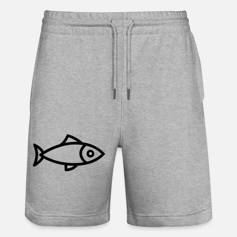 Hering - Stanley/Stella Unisex Bio Joggingshorts Trainer  - Grau meliert