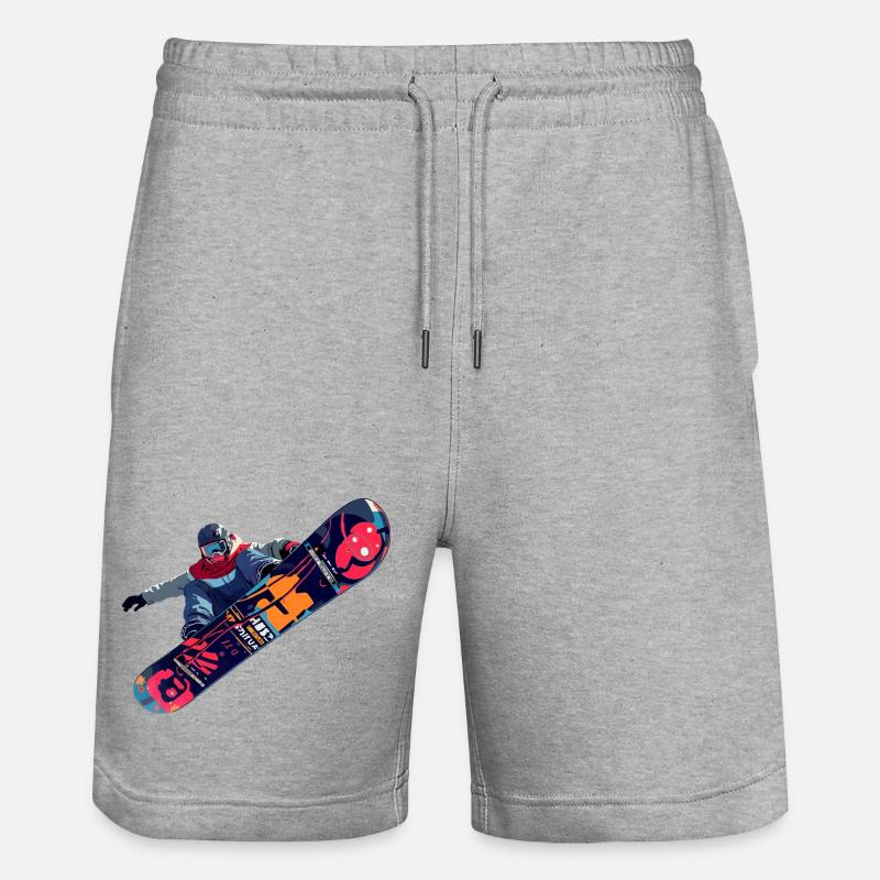 planche à neige - Short de jogging bio TRAINER Stanley/Stella unisexe - gris chiné