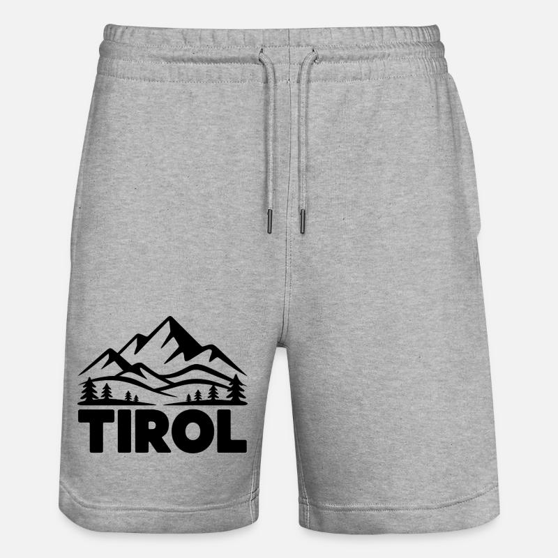 Tyrol - Conception de souvenirs - Short de jogging bio TRAINER Stanley/Stella unisexe - gris chiné