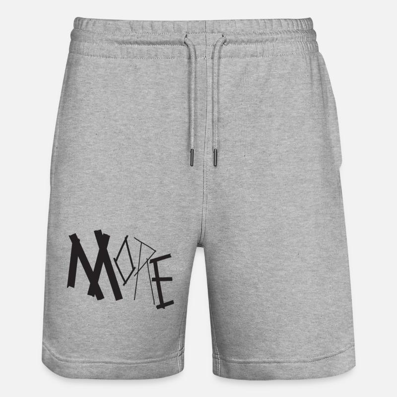 plus - Short de jogging bio TRAINER Stanley/Stella unisexe - gris chiné