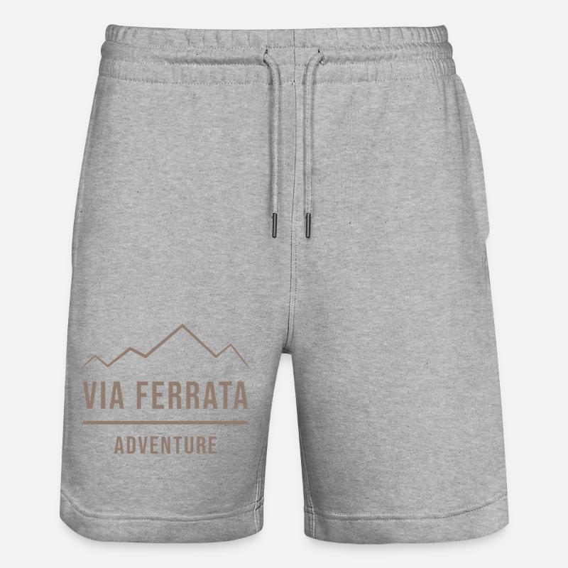 Aventure Via Ferrata - Short de jogging bio TRAINER Stanley/Stella unisexe - gris chiné
