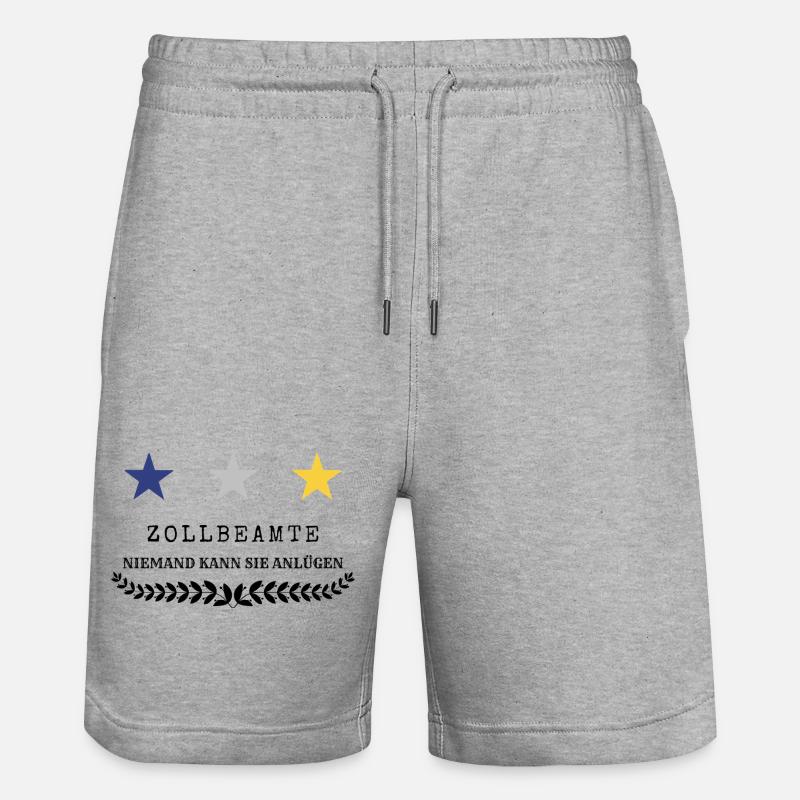 Douanier - Short de jogging bio TRAINER Stanley/Stella unisexe - gris chiné