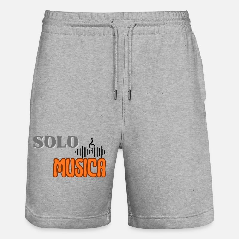 Musiknote, nur Musik - Stanley/Stella Unisex Bio Joggingshorts Trainer  - Grau meliert